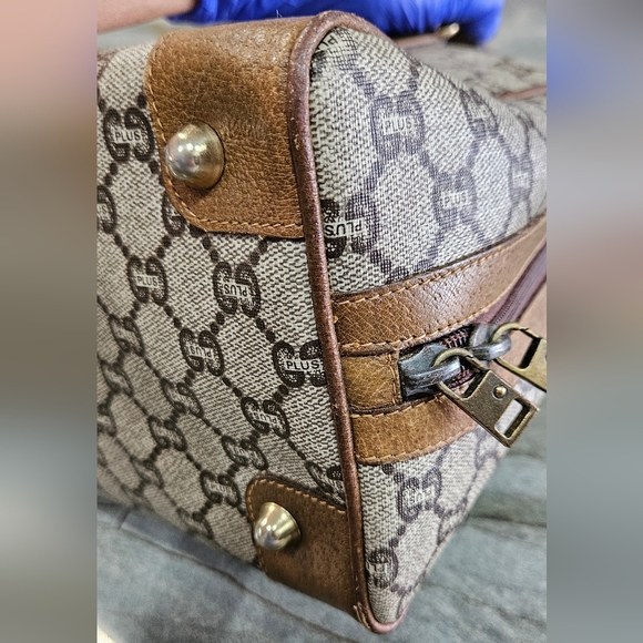 Vintage Gucci Plus GG Supreme Satchel Top Handle Bag 1980s - Picture 9 of 17